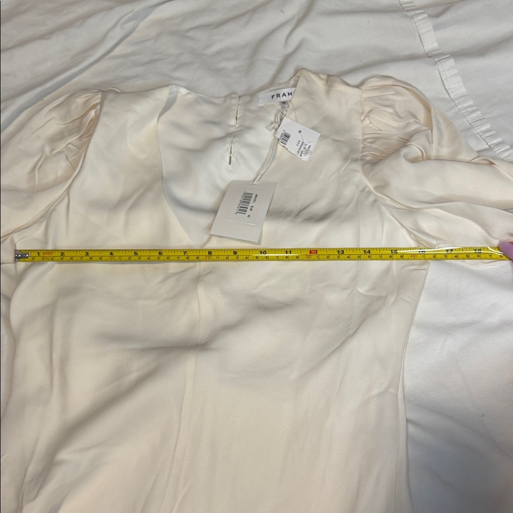 Frame Ivory Silk Blouse xs - Picture 5 of 12